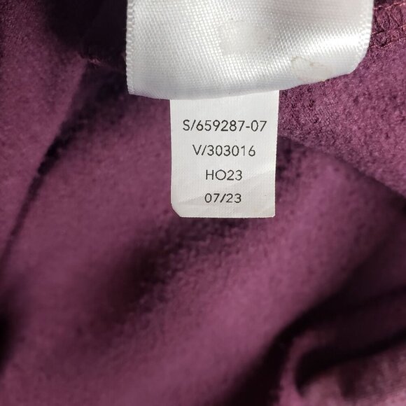 Athleta Coaster Luxe Recover Sweatshirt Womens Large‎ Red Rip Tear - Picture 12 of 12